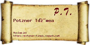 Potzner Tímea névjegykártya